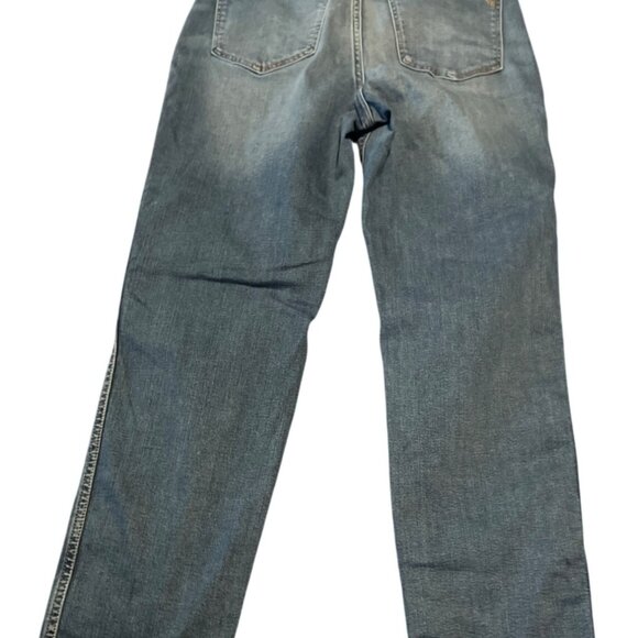 Madewell Stovepipe Jeans Size 26 Blue Denim Cotton Blend Mid-Rise Relaxed Fit - Picture 10 of 10